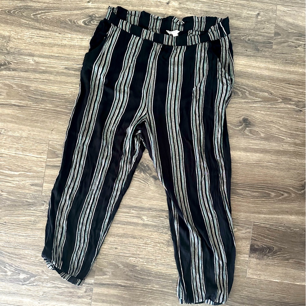 American Eagle Black & Rainbow Joggers